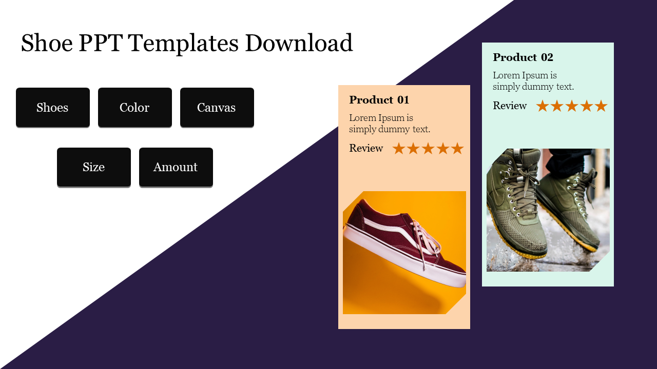 Free - Shoe PPT Templates Free Download and Google Slides